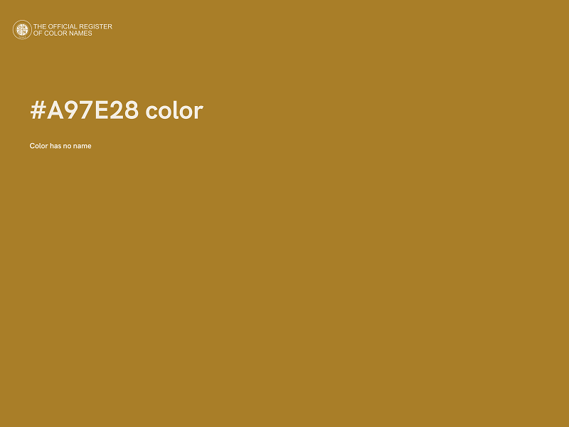 #A97E28 color image