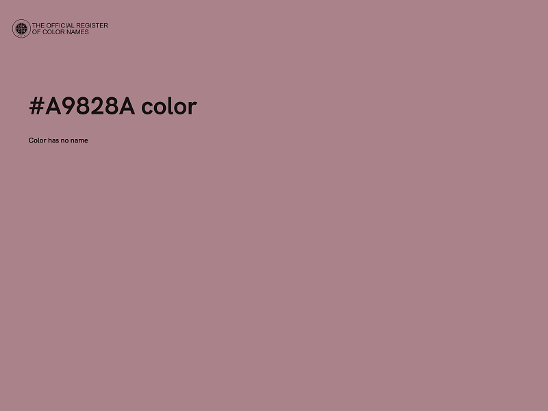 #A9828A color image