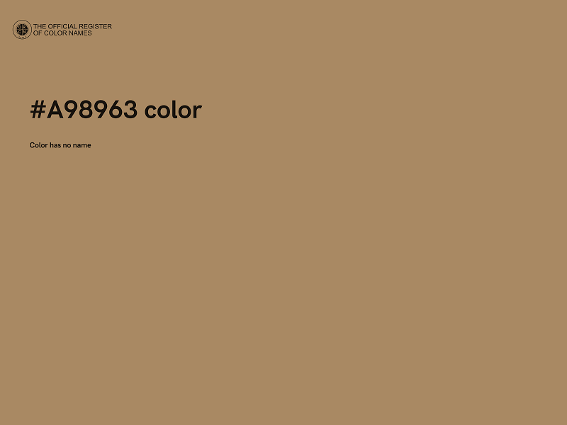 #A98963 color image