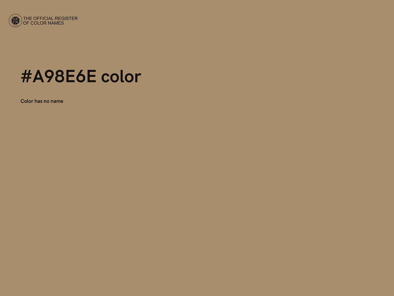 #A98E6E color image