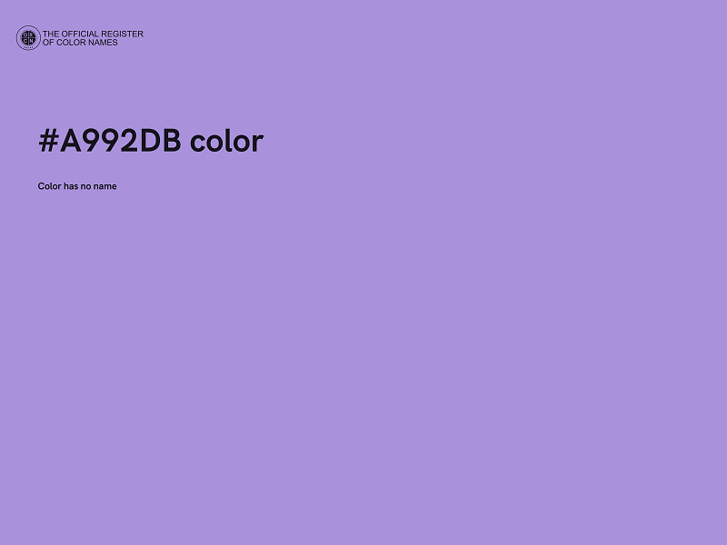 #A992DB color image