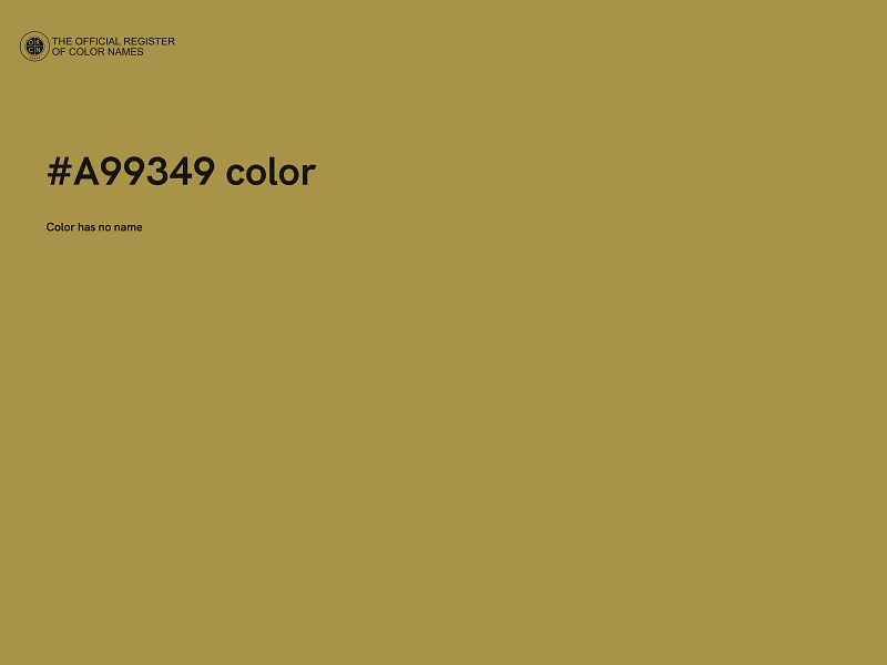 #A99349 color image