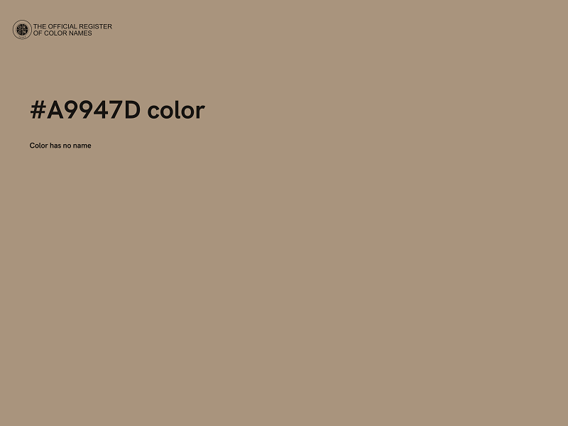 #A9947D color image