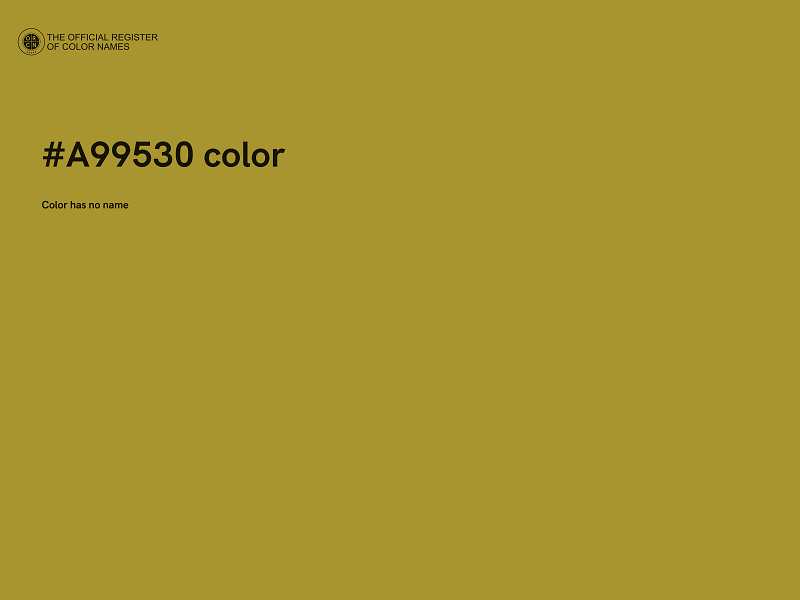 #A99530 color image