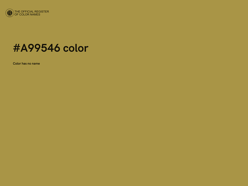 #A99546 color image