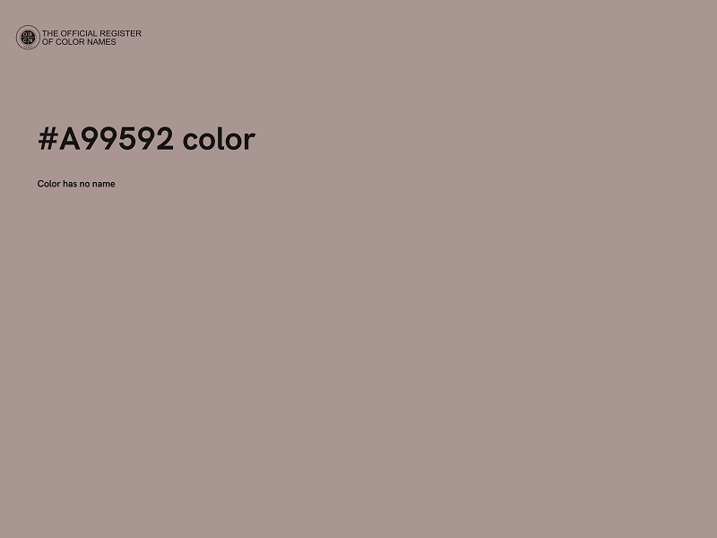 #A99592 color image