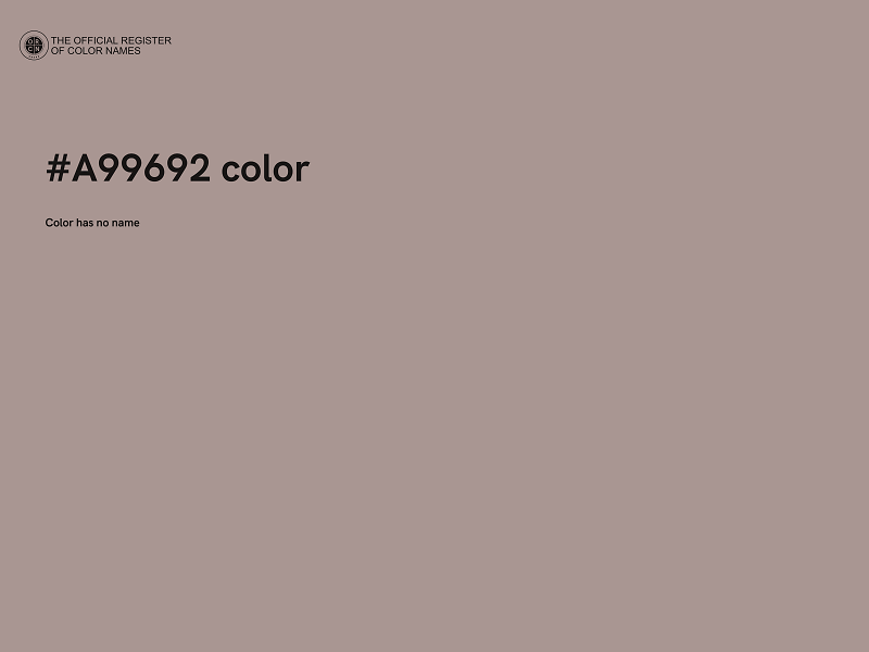 #A99692 color image