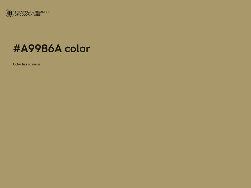 #A9986A color image