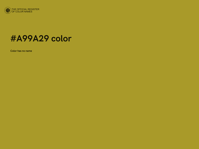 #A99A29 color image