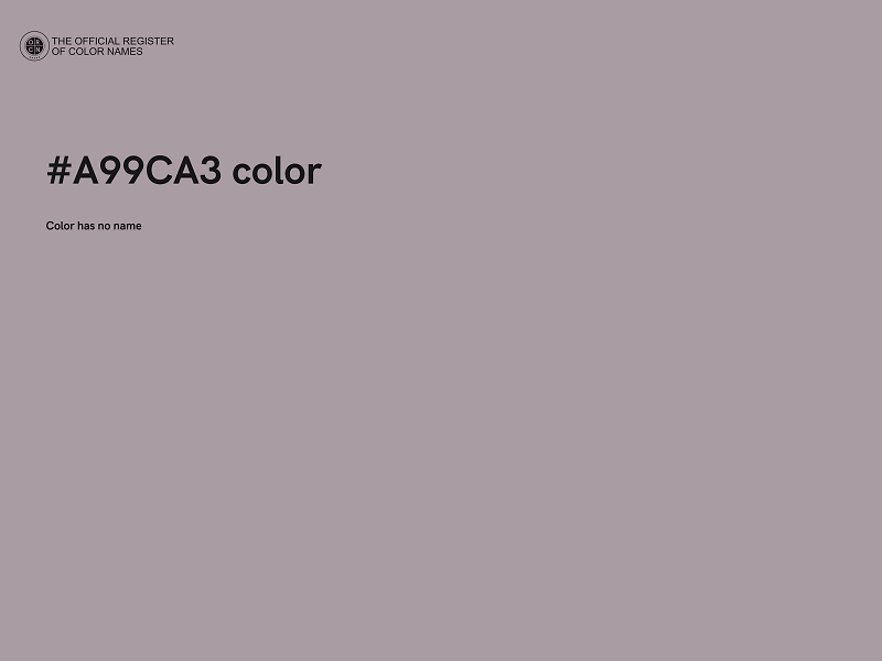 #A99CA3 color image