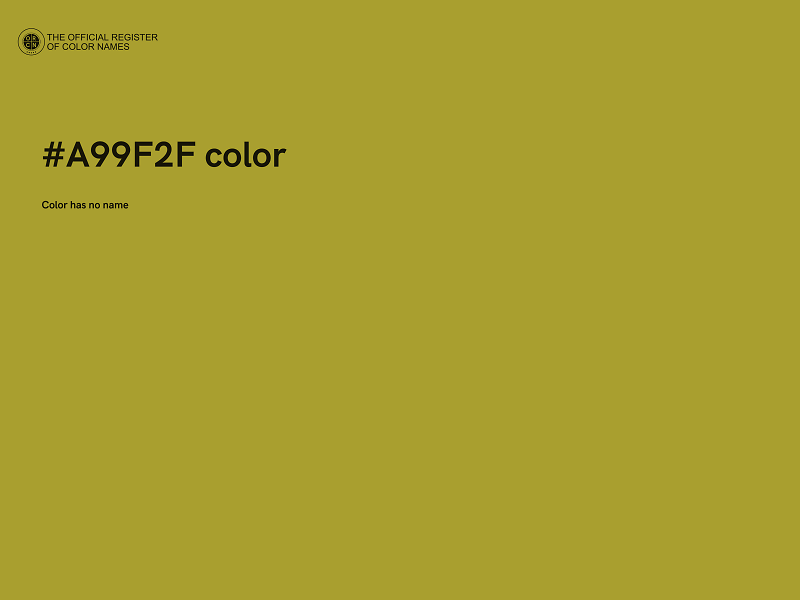 #A99F2F color image