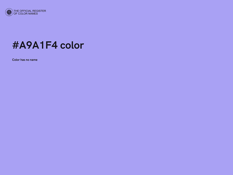 #A9A1F4 color image