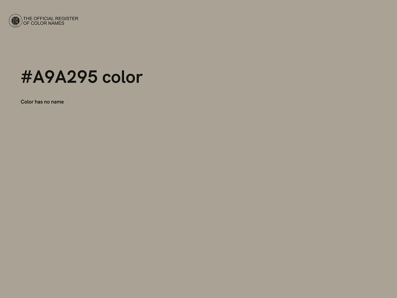 #A9A295 color image