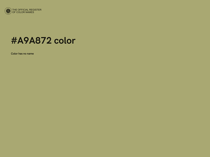 #A9A872 color image