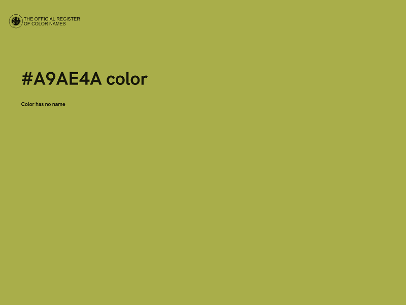 #A9AE4A color image