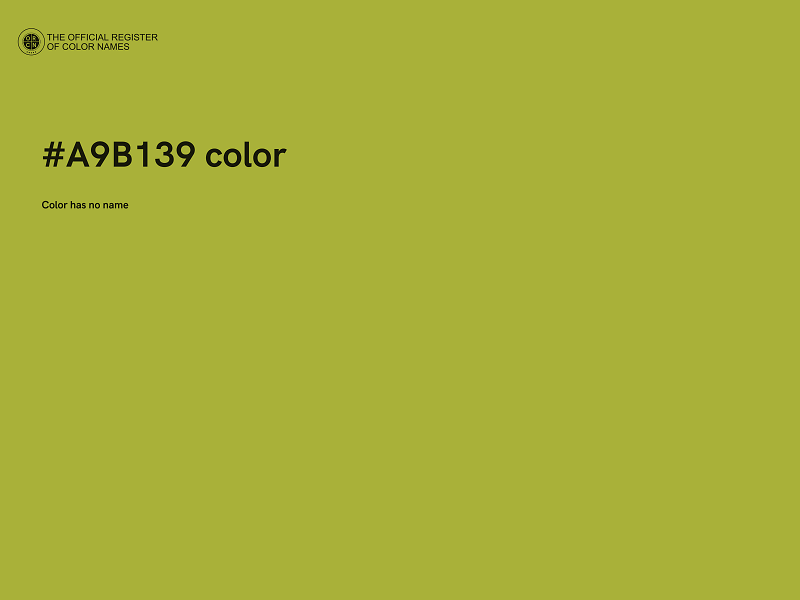 #A9B139 color image