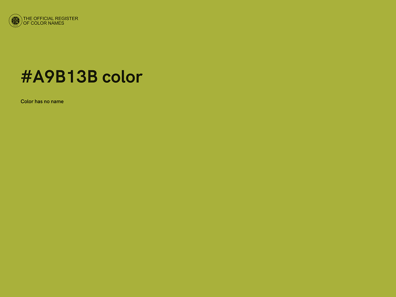 #A9B13B color image