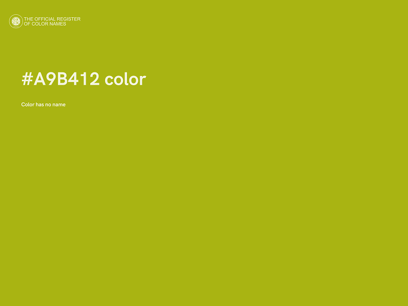 #A9B412 color image