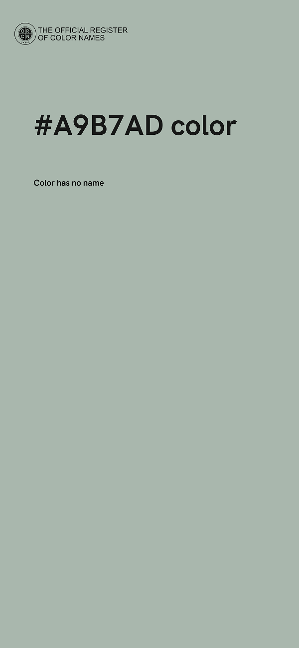 #A9B7AD color image