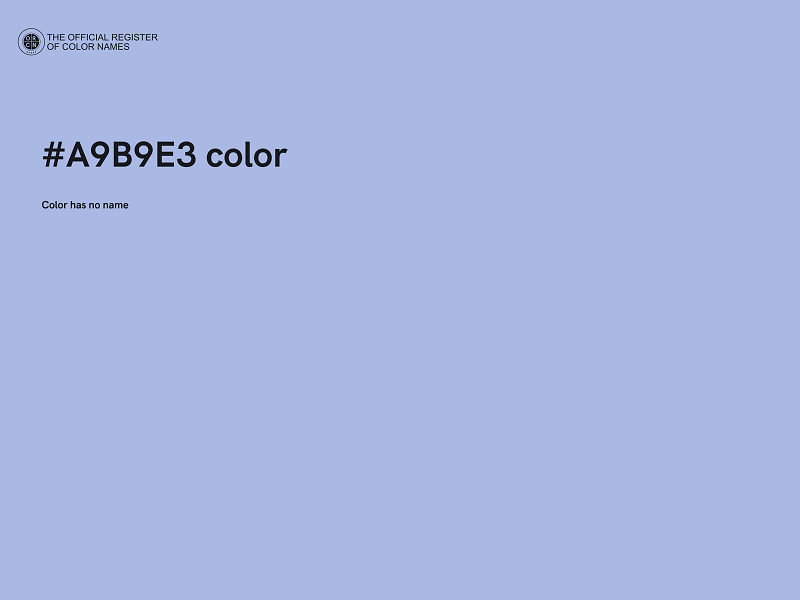 #A9B9E3 color image