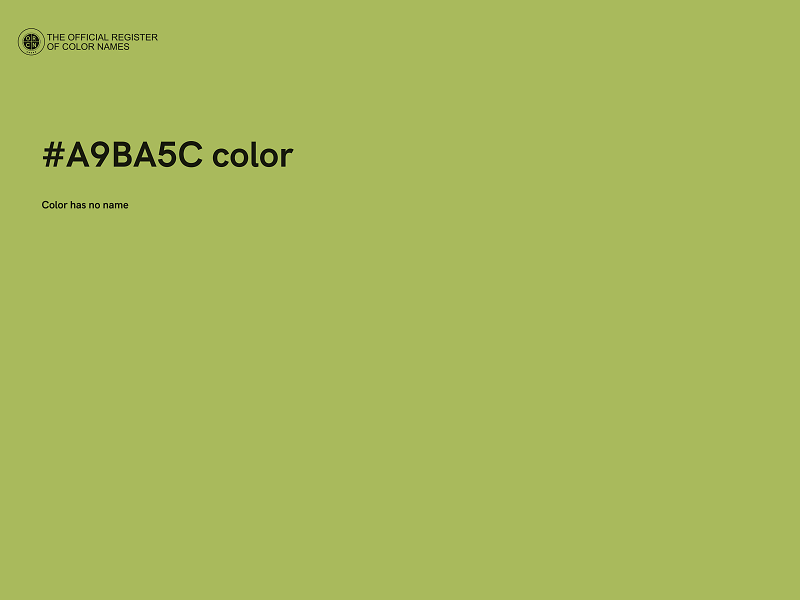 #A9BA5C color image