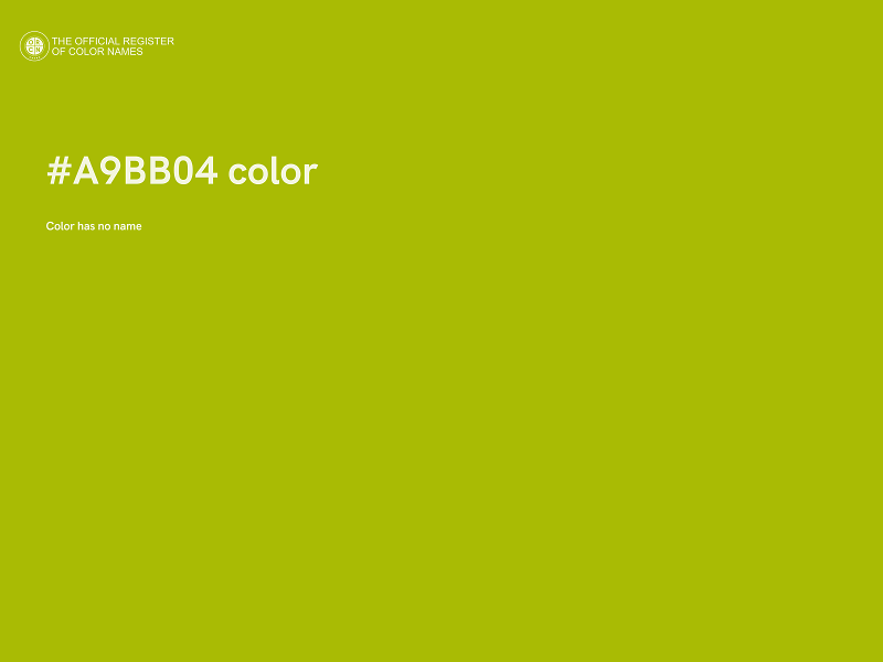 #A9BB04 color image