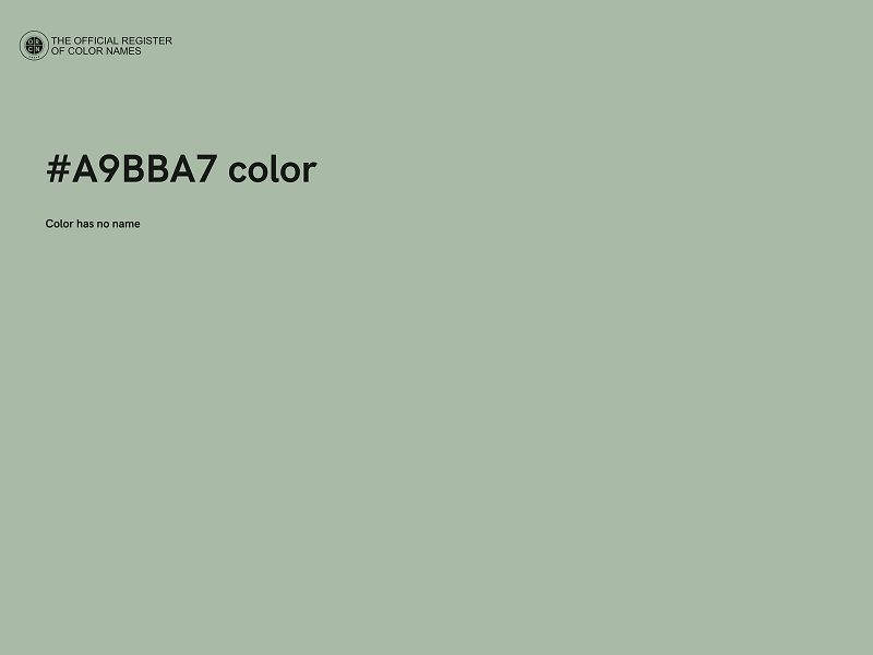 #A9BBA7 color image