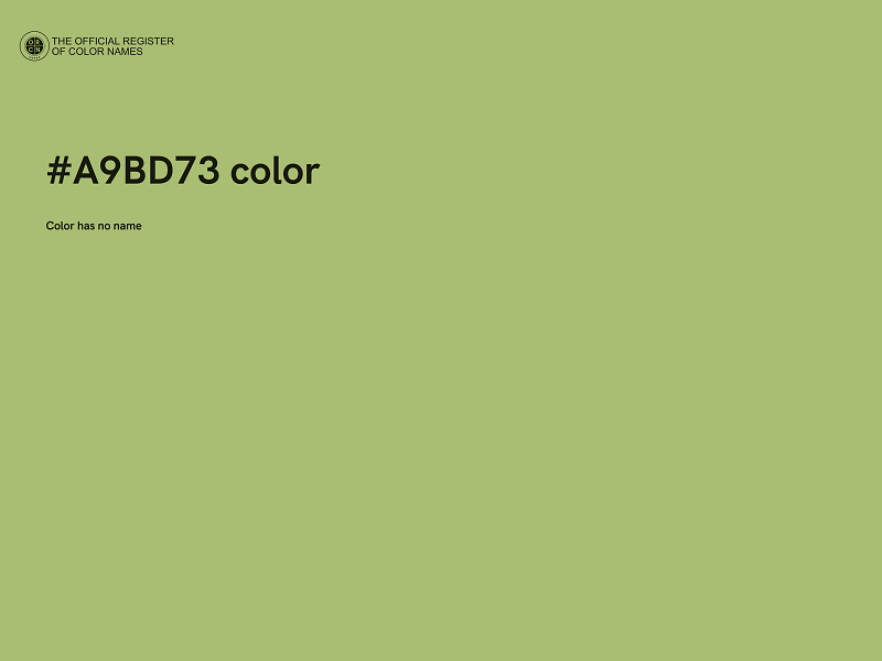 #A9BD73 color image