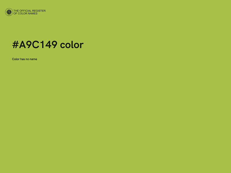 #A9C149 color image