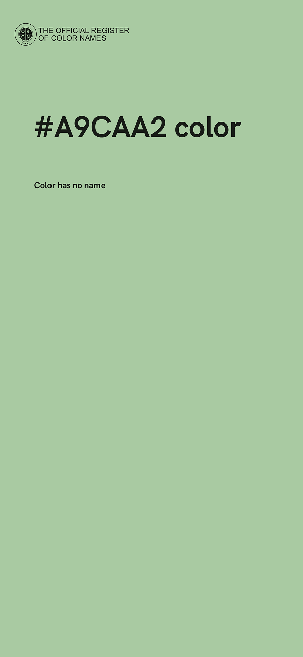 #A9CAA2 color image