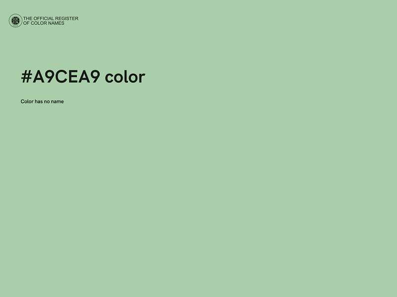 #A9CEA9 color image