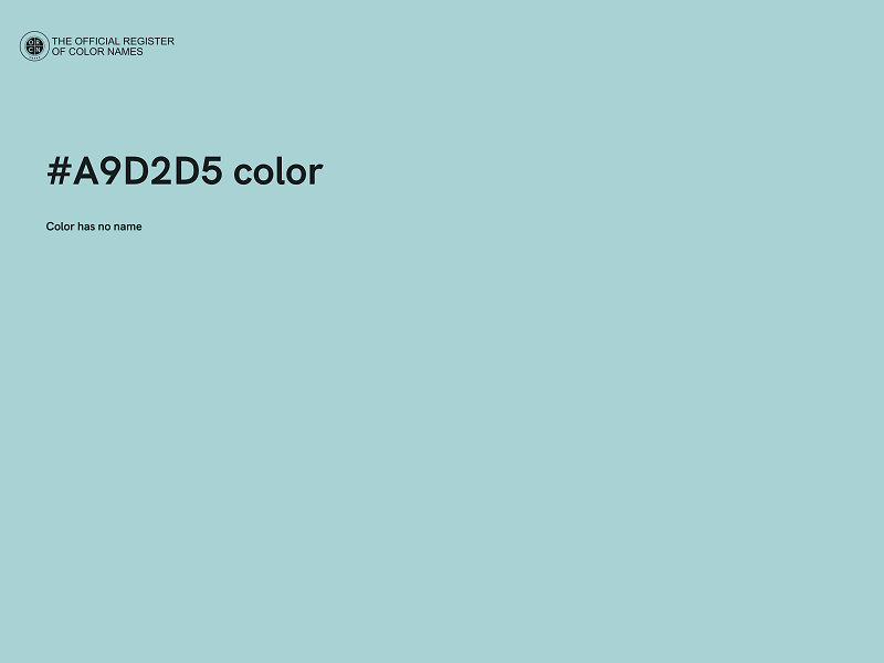 #A9D2D5 color image