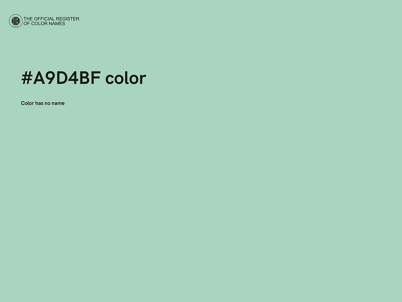 #A9D4BF color image