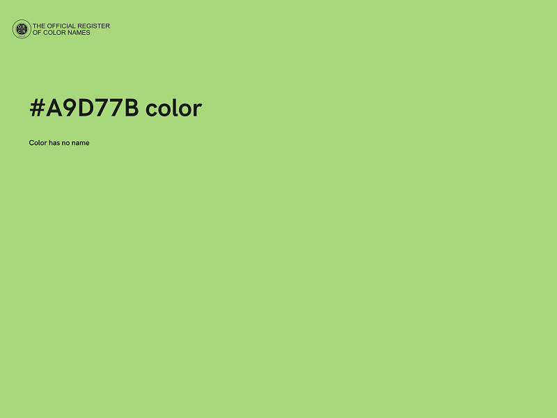 #A9D77B color image