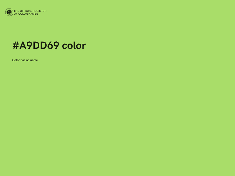 #A9DD69 color image