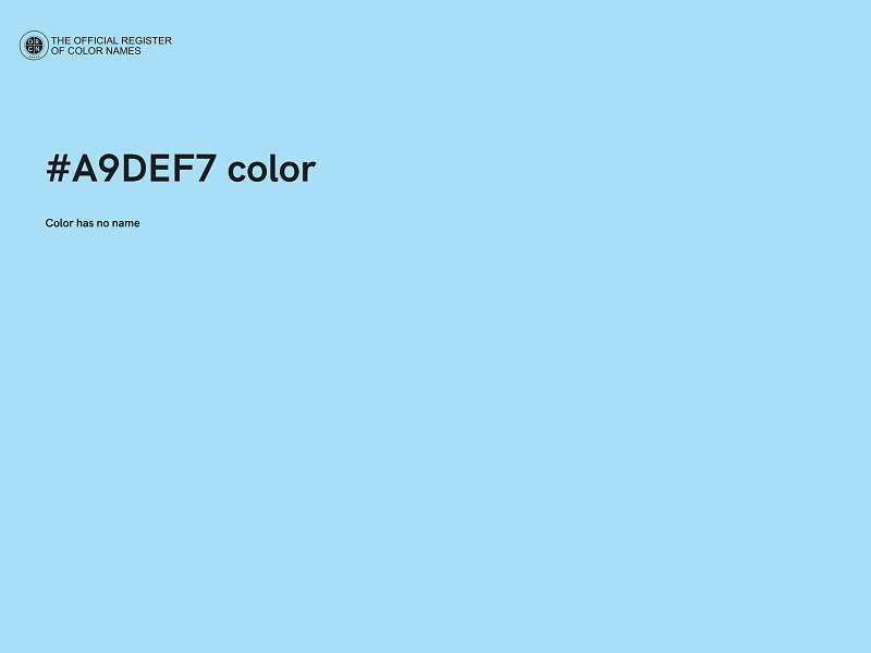 #A9DEF7 color image