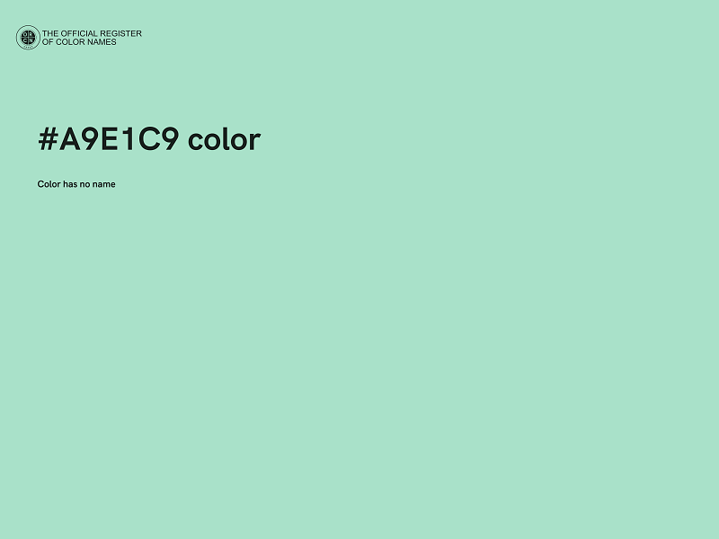 #A9E1C9 color image