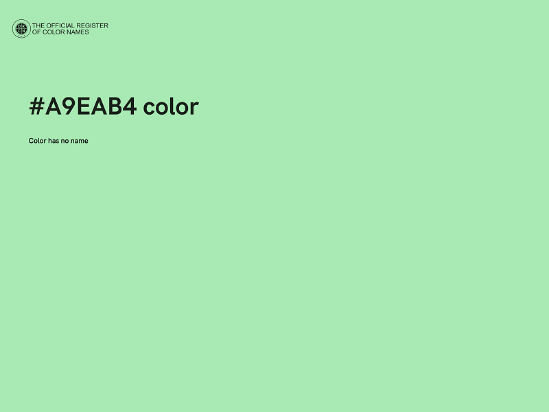 #A9EAB4 color image