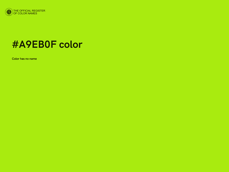 #A9EB0F color image