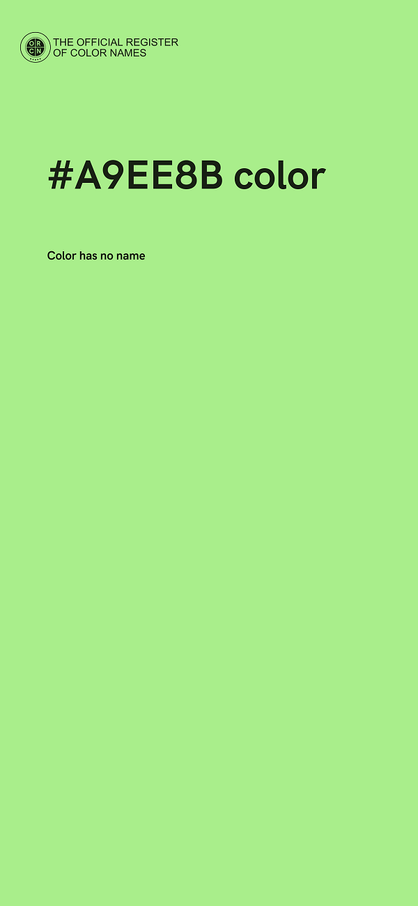 #A9EE8B color image