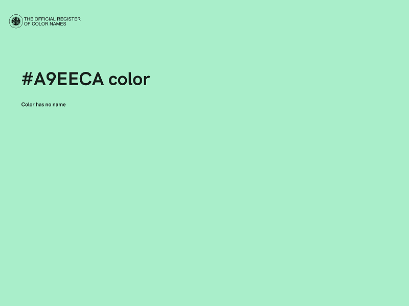 #A9EECA color image