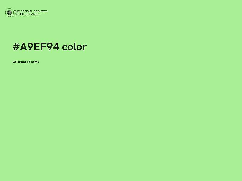 #A9EF94 color image