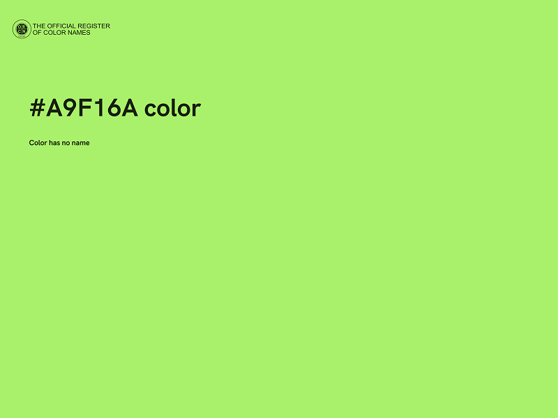 #A9F16A color image