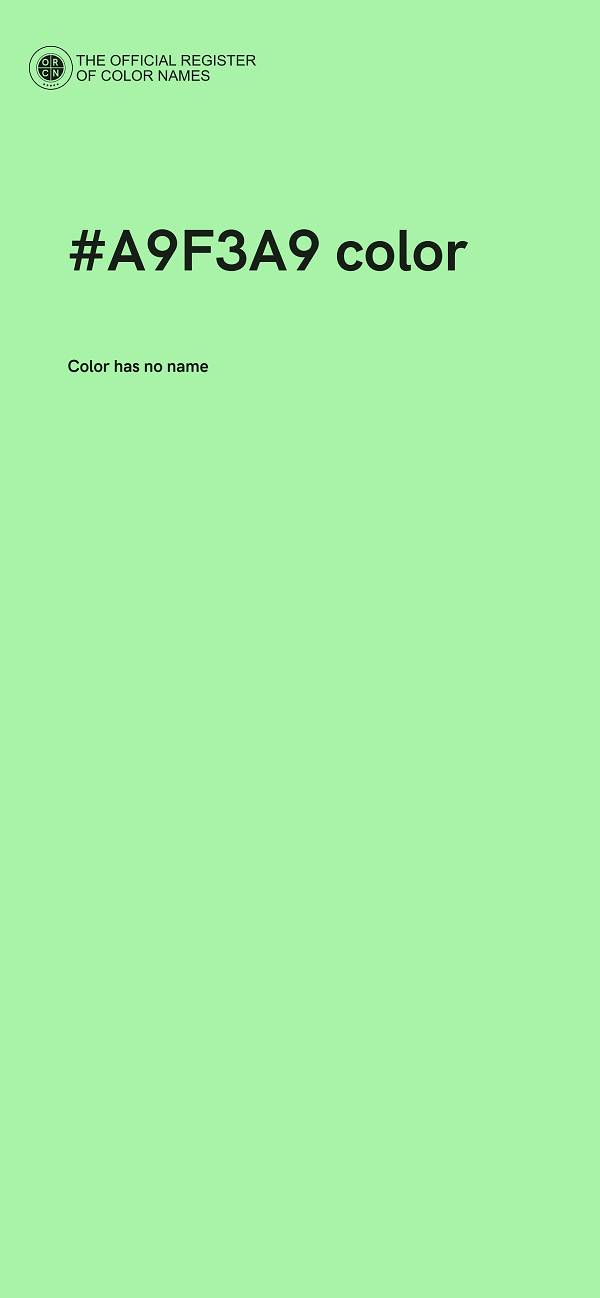 #A9F3A9 color image