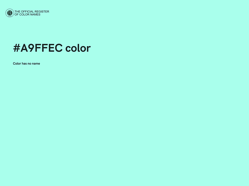 #A9FFEC color image