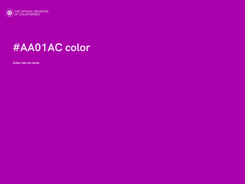 #AA01AC color image