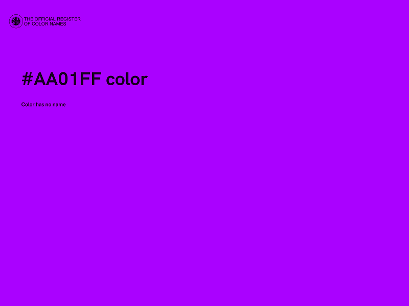 #AA01FF color image