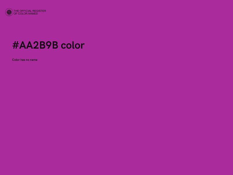 #AA2B9B color image