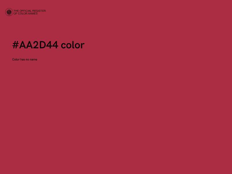 #AA2D44 color image