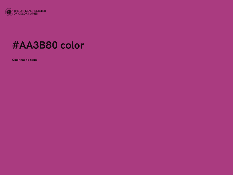 #AA3B80 color image